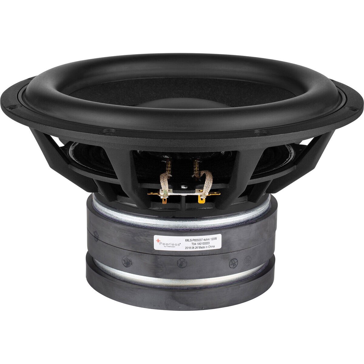 Peerless by Tymphany XXLSP835037 10" Paper Cone Subwoofer 4 Ohm